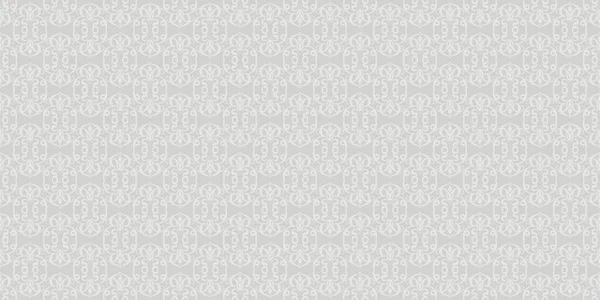 Декоративний Фон Квітковими Прикрасами Сірому Фоні Вінтажний Відмінно Підходить Листівок — стоковий вектор