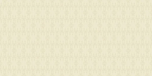 Patrón Decorativo Fondo Con Adorno Floral Sobre Fondo Beige Retro — Vector de stock