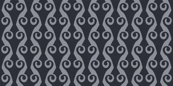 Stilvolles Hintergrundmuster Mit Schwarz Weißem Zierornament Tapete Nahtloses Muster Textur — Stockvektor
