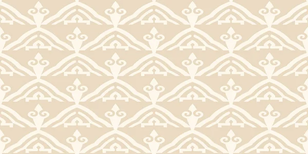 Modèle Fond Style Vintage Sur Fond Beige Motif Sans Couture — Image vectorielle