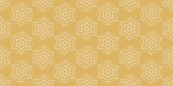 Stylish Background Pattern Geometric Ornament Gold Background Seamless Pattern Texture — Stock Vector