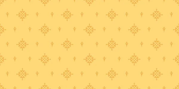 黄色の背景に幾何学的な要素を持つエレガントな背景パターン シームレスなパターン ベクターイラスト — ストックベクタ