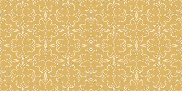 Dekorative Hintergrundmuster Auf Goldenem Hintergrund Tapete Nahtloses Muster Textur Vektorbild — Stockvektor