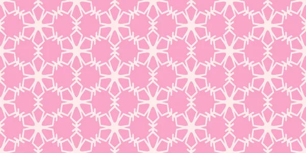 Geometric Background Pattern White Elements Pink Background Wallpaper Seamless Pattern — Stock Vector