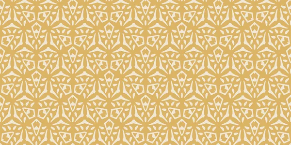 Abstract Background Pattern White Ornament Gold Background Wallpaper Seamless Pattern — Stock Vector