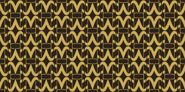 Dekorativní Pozadí Vzor Zlatá Ornament Černém Pozadí Tapety Bezešvé Vzory — Stockový vektor