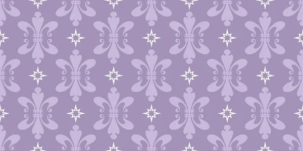 紫色の背景 壁紙上の花の装飾とトレンディな背景パターン シームレスなパターン ベクターイラスト — ストックベクタ