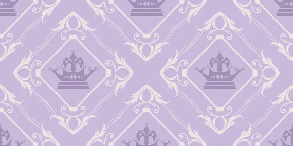 Padrão Fundo Bonito Com Elementos Decorativos Fundo Roxo Papel Parede — Vetor de Stock