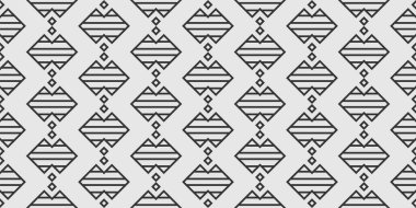 Basit geometrik süslemeli beyaz arka plan, duvar kağıdı. Kusursuz desen, doku. Vektör resmi