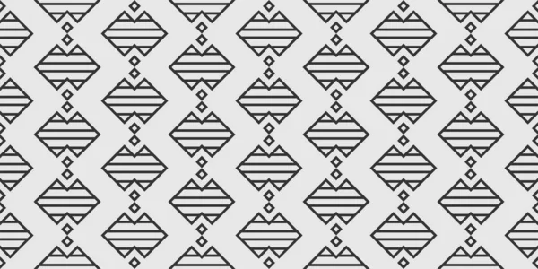 White Background Simple Geometric Ornament Wallpaper Seamless Pattern Texture Vector — Vector de stock