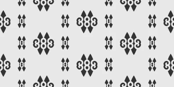 Witte Achtergrond Met Eenvoudige Decoratieve Elementen Behang Naadloos Patroon Textuur — Stockvector