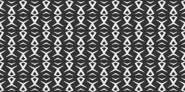 Simple Background Image White Ornament Black Background Wallpaper Seamless Pattern — Vector de stock