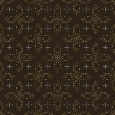 Soyut arkaplan deseni, basit dekoratif süsleme, klasik stil, duvar kağıdı. Kusursuz desen, doku. Vektör sanatı