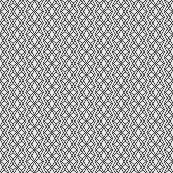幾何学的な装飾とシンプルなモノクロの背景パターン グリッド シームレスなパターン ベクトル画像 — ストックベクタ