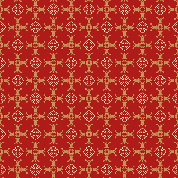 Mooie Achtergrond Patroon Met Bloemen Ornamenten Een Rode Achtergrond Behang — Stockvector