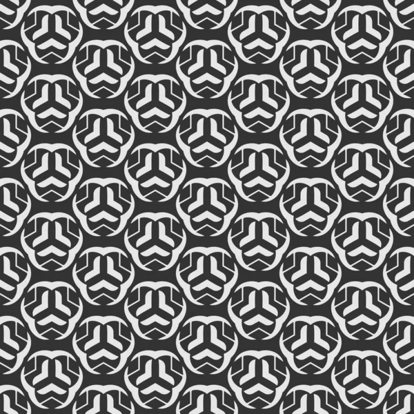 Trendy Background Pattern Black White Ornament Wallpaper Seamless Pattern Texture — Stock Vector