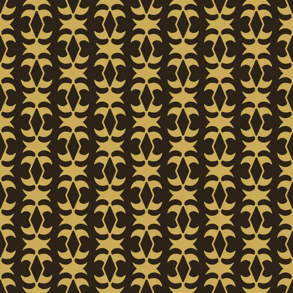黒の背景に装飾金の装飾が施されたモダンな背景パターン シームレスなパターン ベクトル画像 — ストックベクタ