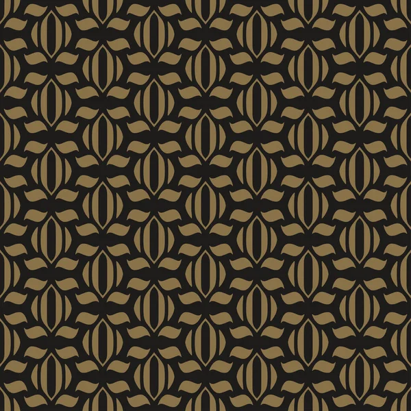 Patrón Fondo Moderno Con Ornamento Decorativo Abstracto Sobre Fondo Negro — Archivo Imágenes Vectoriales