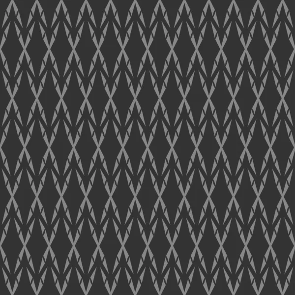 Monochrome Background Pattern Light Gray Geometric Ornament Black Background Wallpaper — Vettoriale Stock