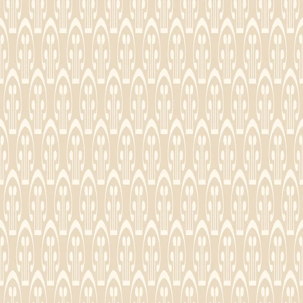 Modern Background Pattern Geometric Ornament Light Beige Backdrop Wallpaper Seamless — ストックベクタ