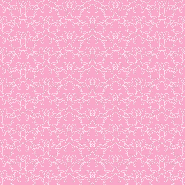 Bright Background Pattern Floral Decorative Elements Pink Background Wallpaper Seamless — Vetor de Stock