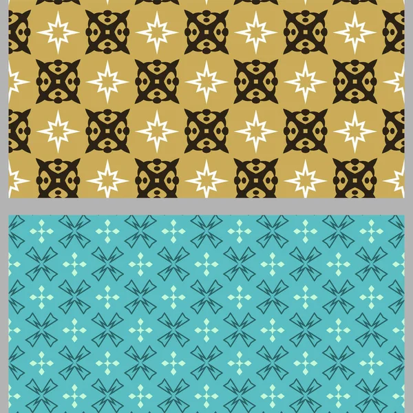 Modern Background Patterns Simple Geometric Elements Set Used Colors Gold — Stock Vector