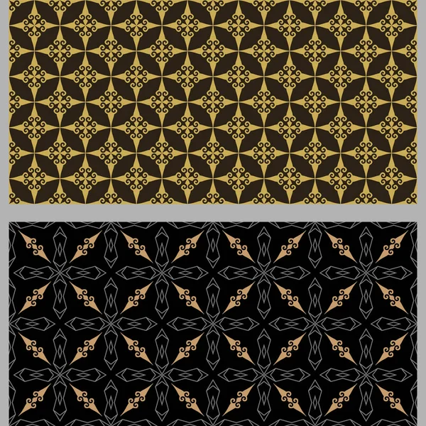 Motifs Fond Dans Style Rétro Couleurs Utilisées Noir Gris Papier — Image vectorielle