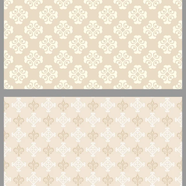 Motifs Fond Beige Avec Des Éléments Décoratifs Prêt Convient Pour — Image vectorielle