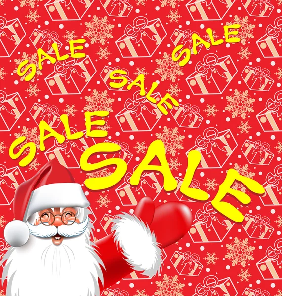 Christmas sale background — Stock Vector