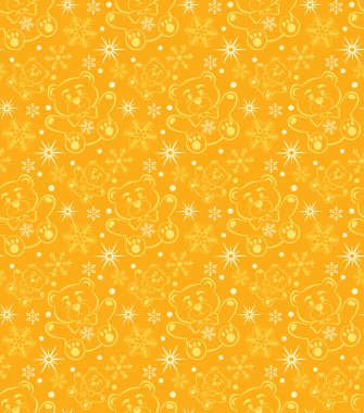 Tasarımınız için oyuncak ayı ile Noel arka plan