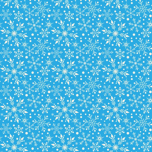 Sneeuwvlok abstracte achtergrond. Naadloze — Stockfoto