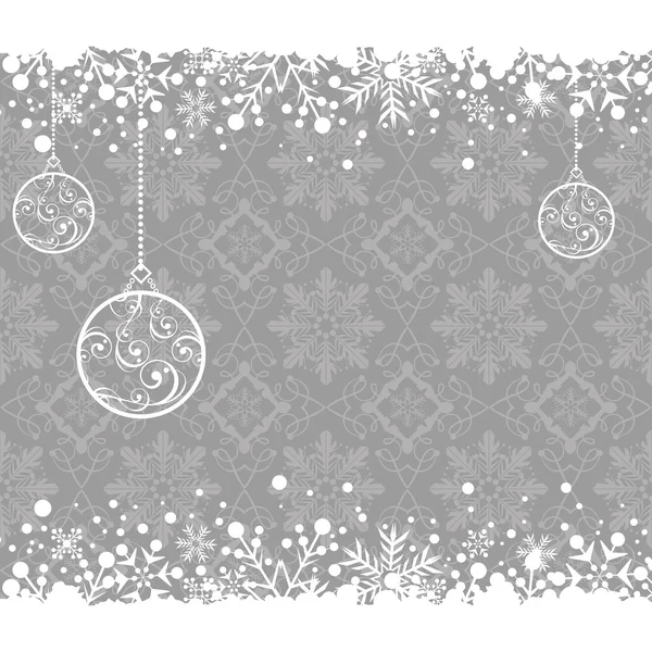 Marco de decoración de Navidad. Copo de nieve Fondo abstracto . — Archivo Imágenes Vectoriales