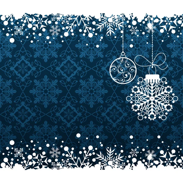 Χριστούγεννα διακόσμηση πλαίσιο. Abstract Ιστορικό νιφάδα χιονιού. — Διανυσματικό Αρχείο