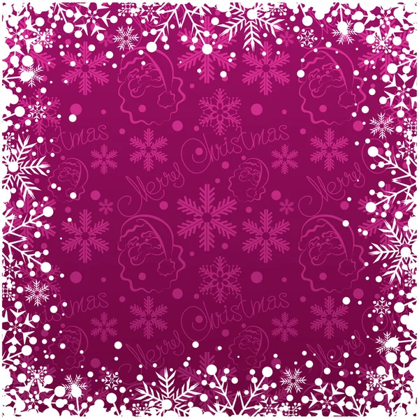 Marco de decoración de Navidad. Copo de nieve Fondo abstracto . — Vector de stock