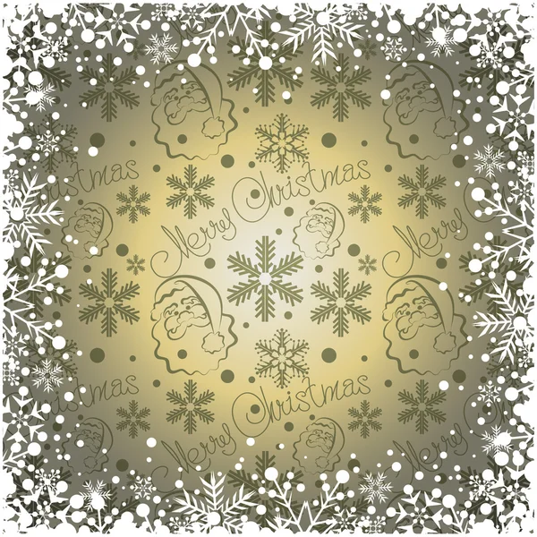 Marco de decoración de Navidad. Copo de nieve Fondo abstracto . — Archivo Imágenes Vectoriales