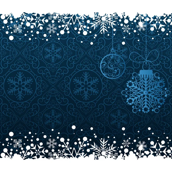 Marco de decoración de Navidad. Copo de nieve Fondo abstracto . — Archivo Imágenes Vectoriales