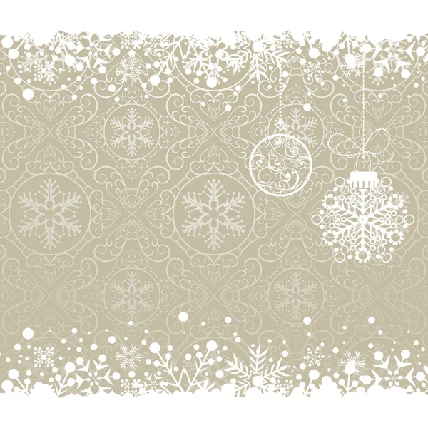 Marco de decoración de Navidad. Copo de nieve Fondo abstracto . — Archivo Imágenes Vectoriales