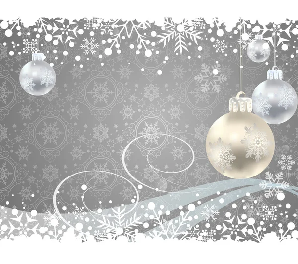 Cadre de décoration de Noël. Flocon de neige Résumé Contexte . — Image vectorielle