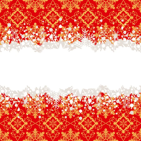 Christmas decoration frame. Snowflake Abstract Background. — Stock Vector