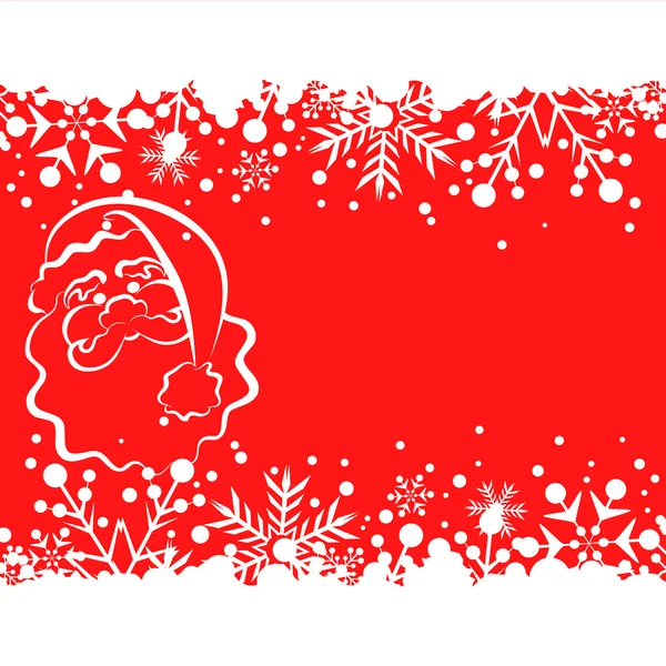Marco de decoración de Navidad. Copo de nieve Fondo abstracto . — Vector de stock