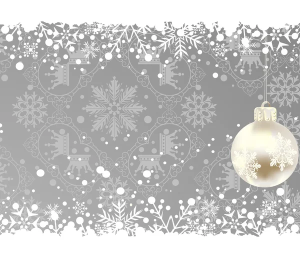 Christmas decoration frame. Snowflake Abstract Background. — Stock Vector