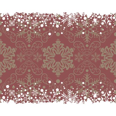 Noel dekorasyon çerçeve. Kar tanesi arka plan.