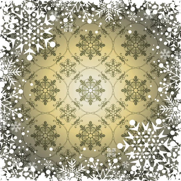 Kerstmis decoratie frame. — Stockvector