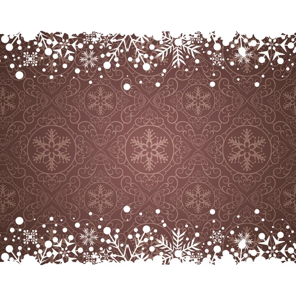 Kerstmis decoratie frame. — Stockvector