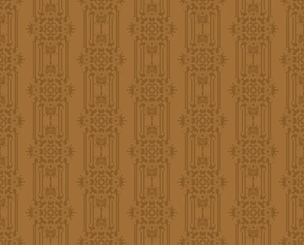 Seamless Damask Wallpaper — Stock Vector