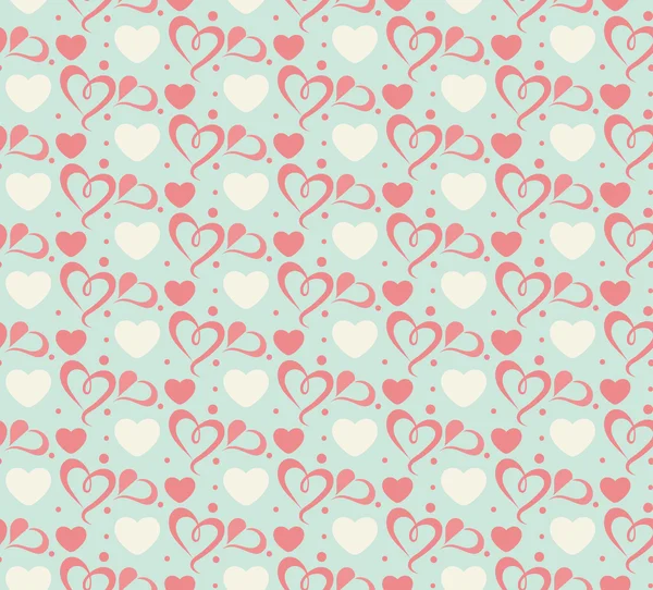 Valentine background seamless wallpaper (vector) — Stock Vector