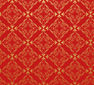 Duvar kağıdı deseni (vektör Şam)