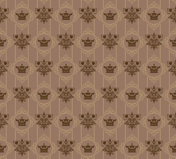 Vintage vabstract background for design (Damask seamless) — Stock Photo, Image