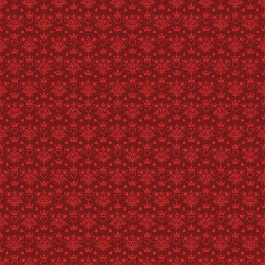 Eski tarzda kırmızı duvar kağıdı