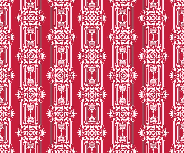 Red wallpaper in old style — Stock Vector